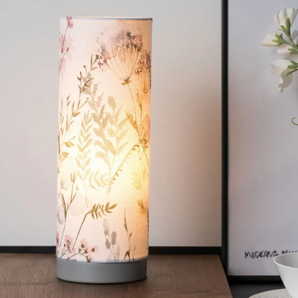 Pauleen Flowery Romance tafellamp van linnen