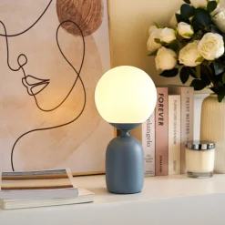 Pauleen Glowing Charm tafellamp, keramische voet