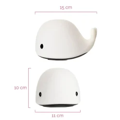 Pauleen Good Night Whale nachtlampje, kleurverand.