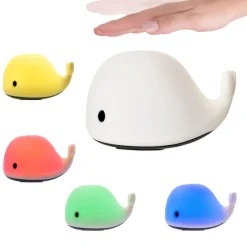 Pauleen Good Night Whale nachtlampje, kleurverand.