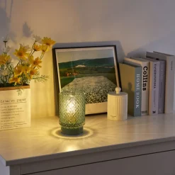 Pauleen Modern Glamour E14-LED turkoois metaalvoet