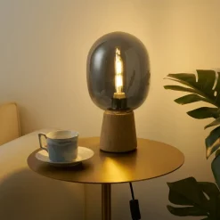 Pauleen Mystical Gleam tafellamp met rookglas