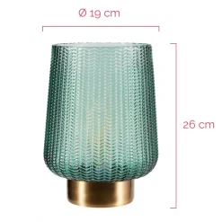 Pauleen Pretty Glamour E27 E27 turquoise/messing