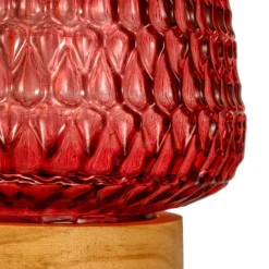 Pauleen Rose Glamour E27-LED batterij houten voet