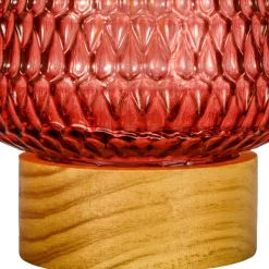 Pauleen Rose Glamour E27-LED batterij houten voet