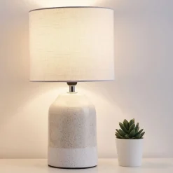 Pauleen Sandy Glow tafellamp, wit/beige