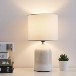 Pauleen Sandy Glow tafellamp, wit/beige