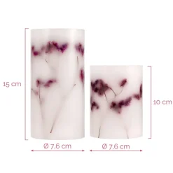 Pauleen Shiny Bloom Candle LED kaars Set van 2