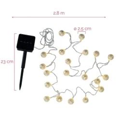 Pauleen Solar-lichtketting Sunshine Glamour goud
