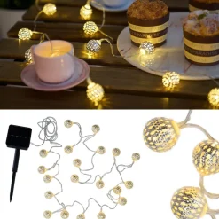 Pauleen Sunshine GlamourSolar-lichtketting, zilver