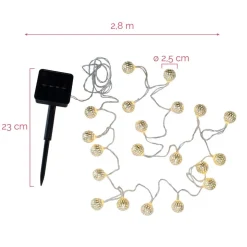 Pauleen Sunshine GlamourSolar-lichtketting, zilver