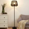 Pauleen Timber Pearl vloerlamp met gevlochten kap