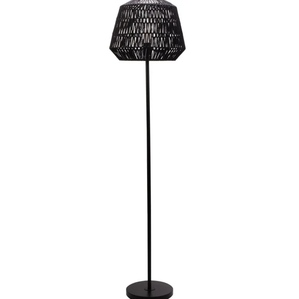 Pauleen Timber Pearl vloerlamp met gevlochten kap