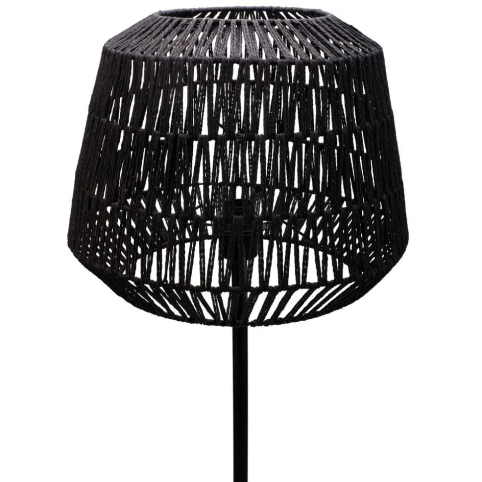 Pauleen Timber Pearl vloerlamp met gevlochten kap