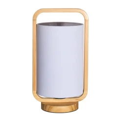 Pauleen Woody Charm tafellamp van stof en hout