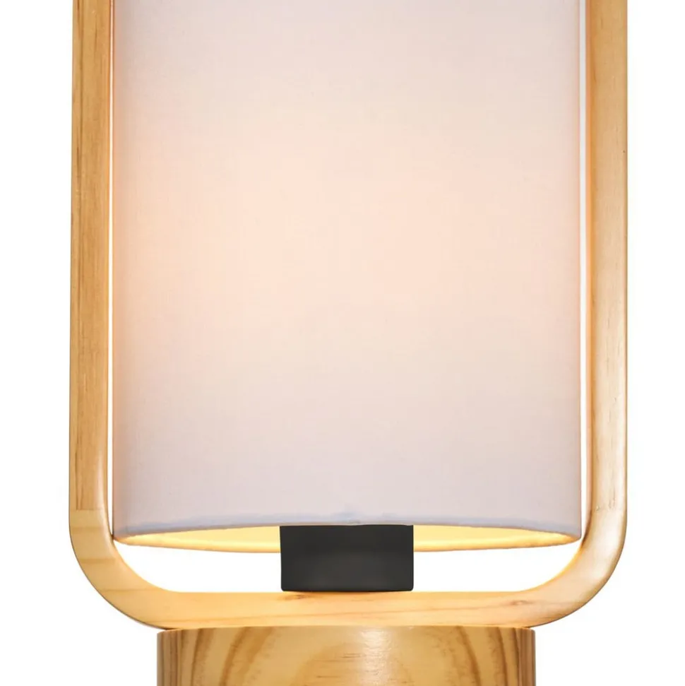 Pauleen Woody Charm tafellamp van stof en hout