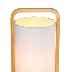 Pauleen Woody Charm tafellamp van stof en hout