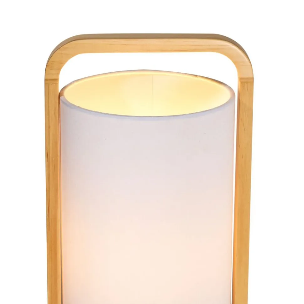 Pauleen Woody Charm tafellamp van stof en hout