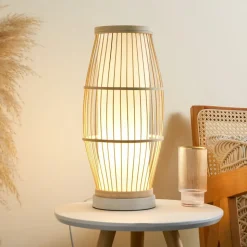 Pauleen Woody Passion tafellamp van bamboe