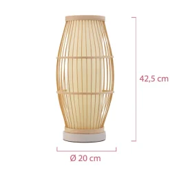 Pauleen Woody Passion tafellamp van bamboe