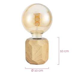 Pauleen Woody Sparkle tafellamp van licht hout