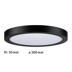 Paulmann Abia LED paneel Ø 30cm 4.000K zwart