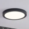Paulmann Abia LED paneel Ø 30cm 2.700K donkergrijs