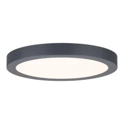 Paulmann Abia LED paneel Ø 30cm 2.700K donkergrijs