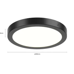 Paulmann Abia LED paneel Ø 30cm 2.700K mat zwart