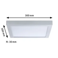 Paulmann Abia LED paneel 30x30 cm 2.700K chroom
