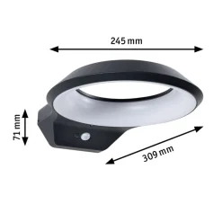 Paulmann Anela LED sensor buitenwandlamp 3.000 K