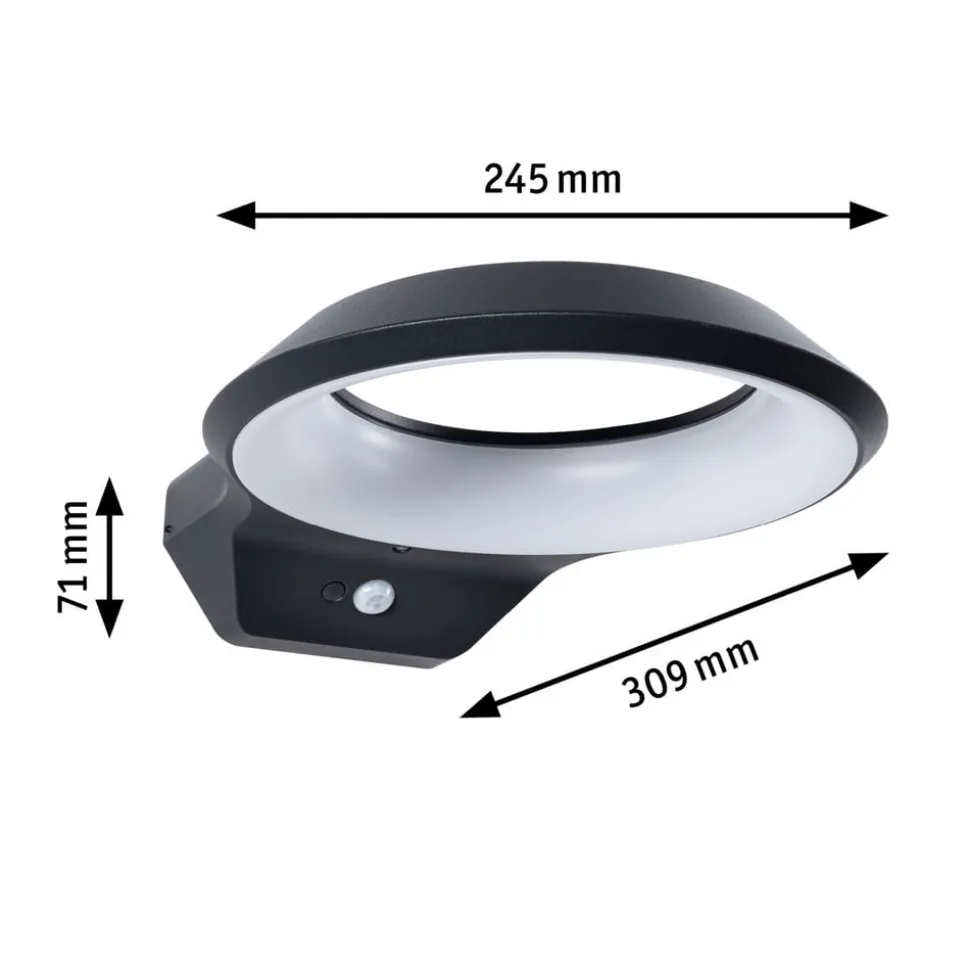 Paulmann Anela LED sensor buitenwandlamp 2.200 K