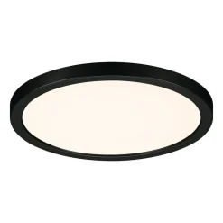 Paulmann Areo LED paneel rond zwart 3000K Ø17,5cm