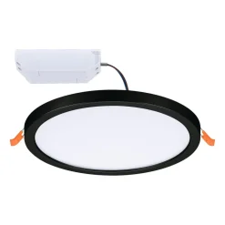 Paulmann Areo LED paneel rond zwart 3000K Ø17,5cm
