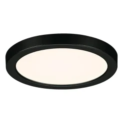 Paulmann Areo LED paneel rond zwart 3000K Ø11,8cm