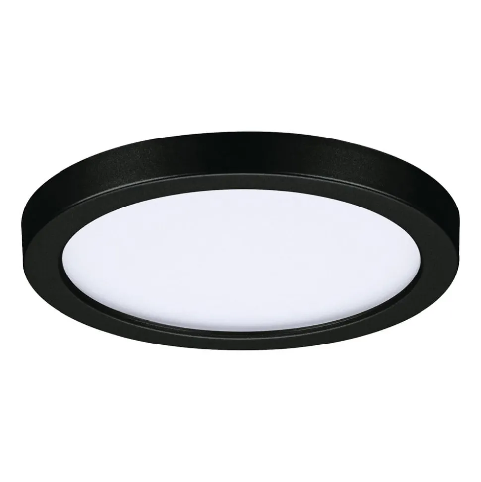 Paulmann Areo LED paneel rond zwart 4000K Ø11,8cm