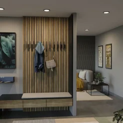 Paulmann Areo LED paneel rond zwart 4000K Ø11,8cm