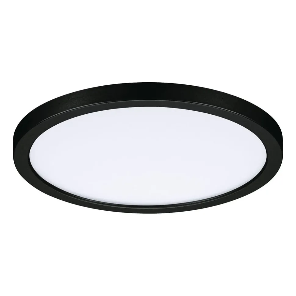 Paulmann Areo LED paneel rond zwart 4000K Ø17,5cm