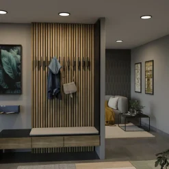 Paulmann Areo paneel 3stepdim zwart Ø17,5cm 3000K