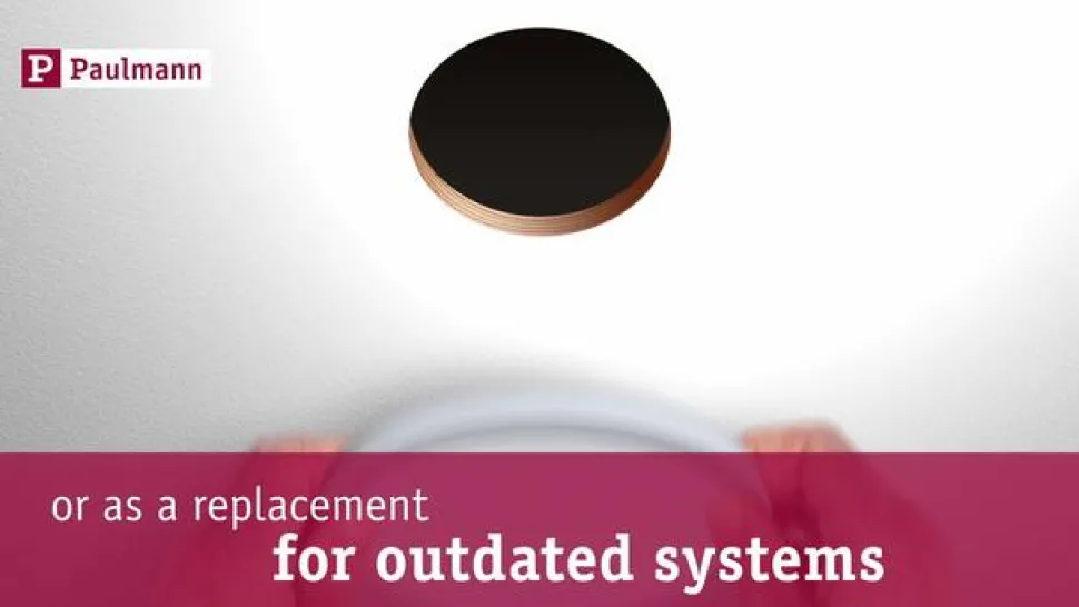 Paulmann Areo paneel 3stepdim zwart Ø17,5cm 4000K