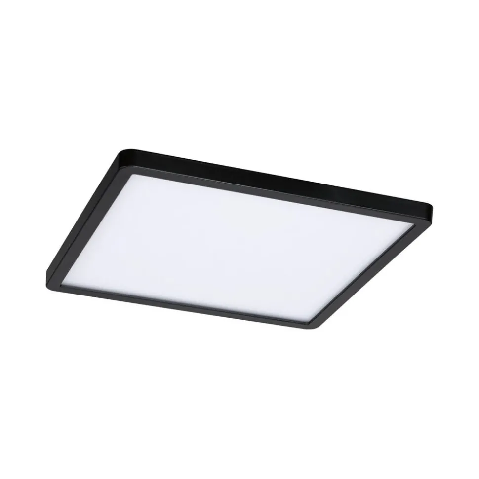 Paulmann Areo ZigBee CCT hoekig zwart 23x23cm