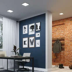 Paulmann Areo ZigBee CCT hoekig zwart 23x23cm