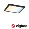Paulmann Areo ZigBee CCT hoekig zwart 17,5x17,5cm