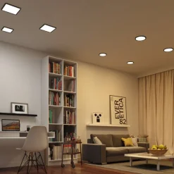 Paulmann Areo ZigBee CCT hoekig zwart 17,5x17,5cm