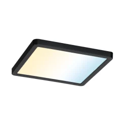 Paulmann Areo ZigBee CCT hoekig zwart 17,5x17,5cm