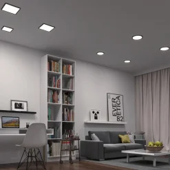 Paulmann Areo ZigBee CCT hoekig zwart 17,5x17,5cm