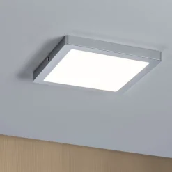 Paulmann Atria plafondlamp 2.700 K 22x22cm chroom