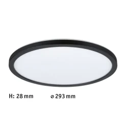 Paulmann Atria Shine paneel on/off black 830 Ø29cm