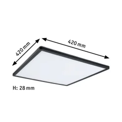 Paulmann Atria Shine paneel 3-step black 830 42x42