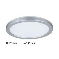Paulmann Atria Shine Paneel aan/uit chroom 830 Ø19cm